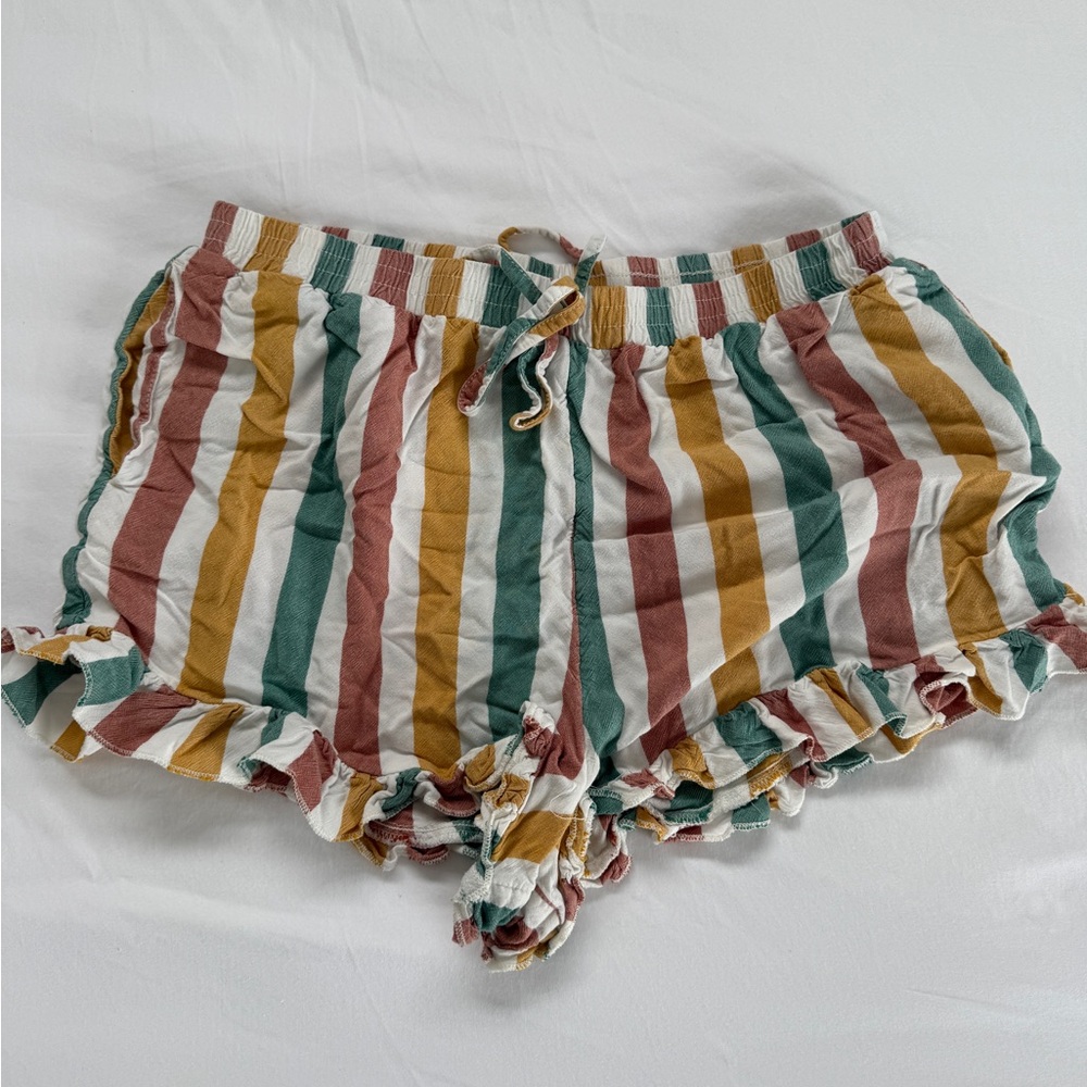 American Eagle Striped Multicolor Women's Shorts Medium